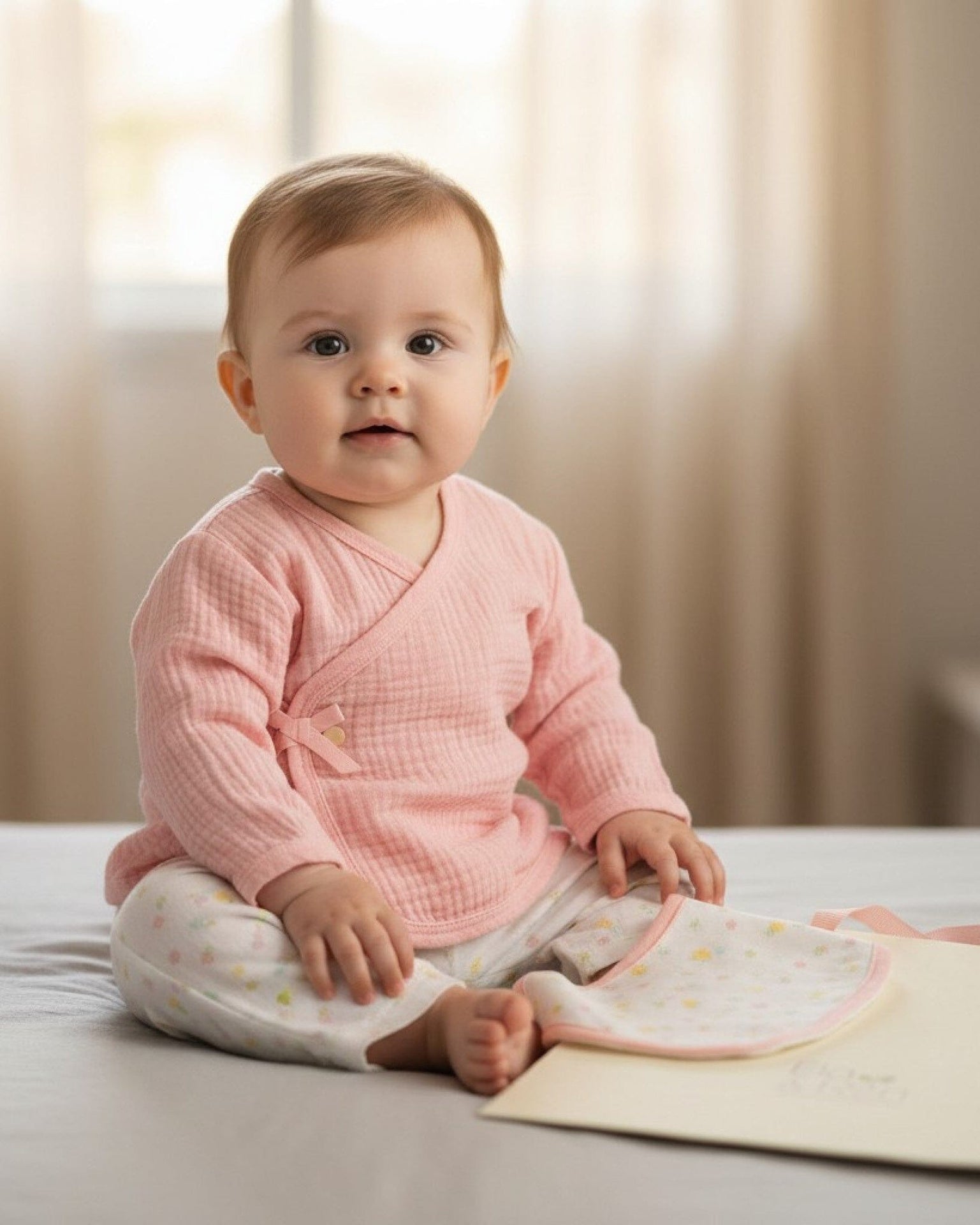 Cheesecloth "Floral" Layette Set Set Ela & Ren 