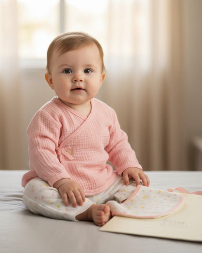 Cheesecloth "Floral" Layette Set Set Ela & Ren 