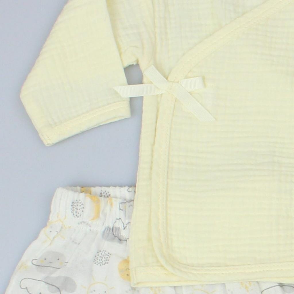 Cream Cheesecloth Layette Planets Ela & Ren