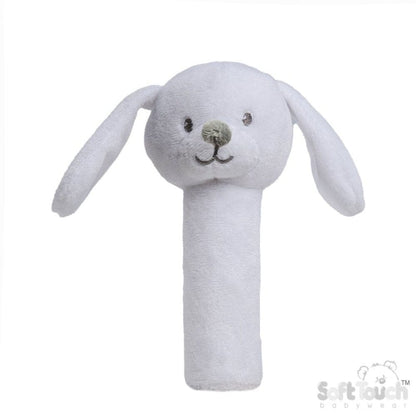 White Eco Rabbit Squeaky Toy Toy Soft Touch 