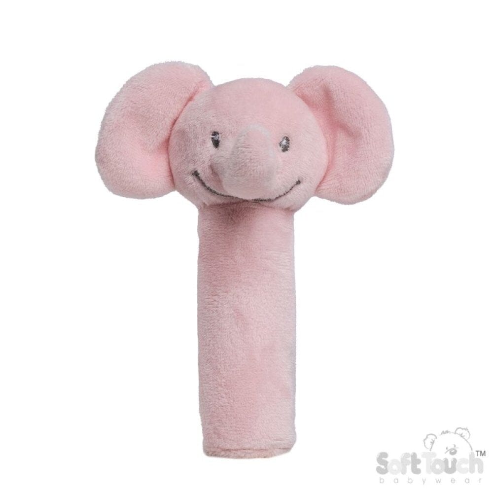 Pink Eco Elephant Squeaky Toy Toy Soft Touch 