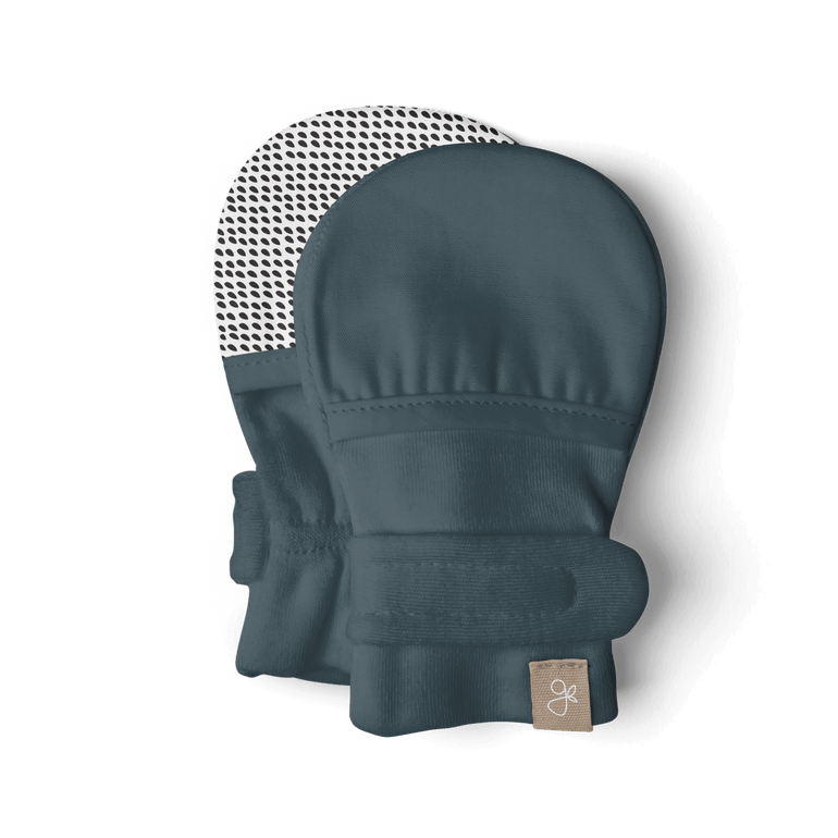 Goumi Stay-On Scratch Mittens, Midnight Scratch Mitts Goumikids 