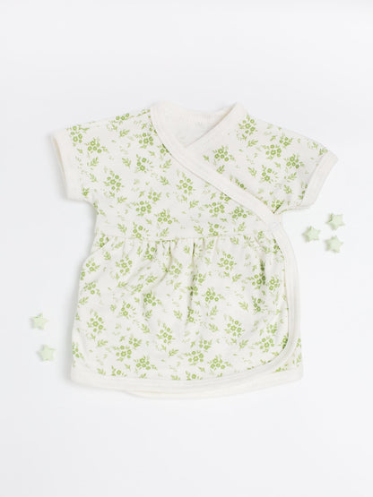 Dress, Apple Floral, Premium 100% Organic Cotton Dress Tiny & Small 
