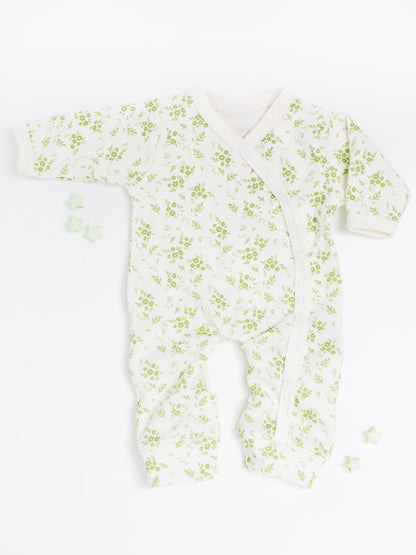Apple Floral Gift Box - Sleepsuit, Knotted Hat, Muslin & Card Gift Set Tiny & Small 