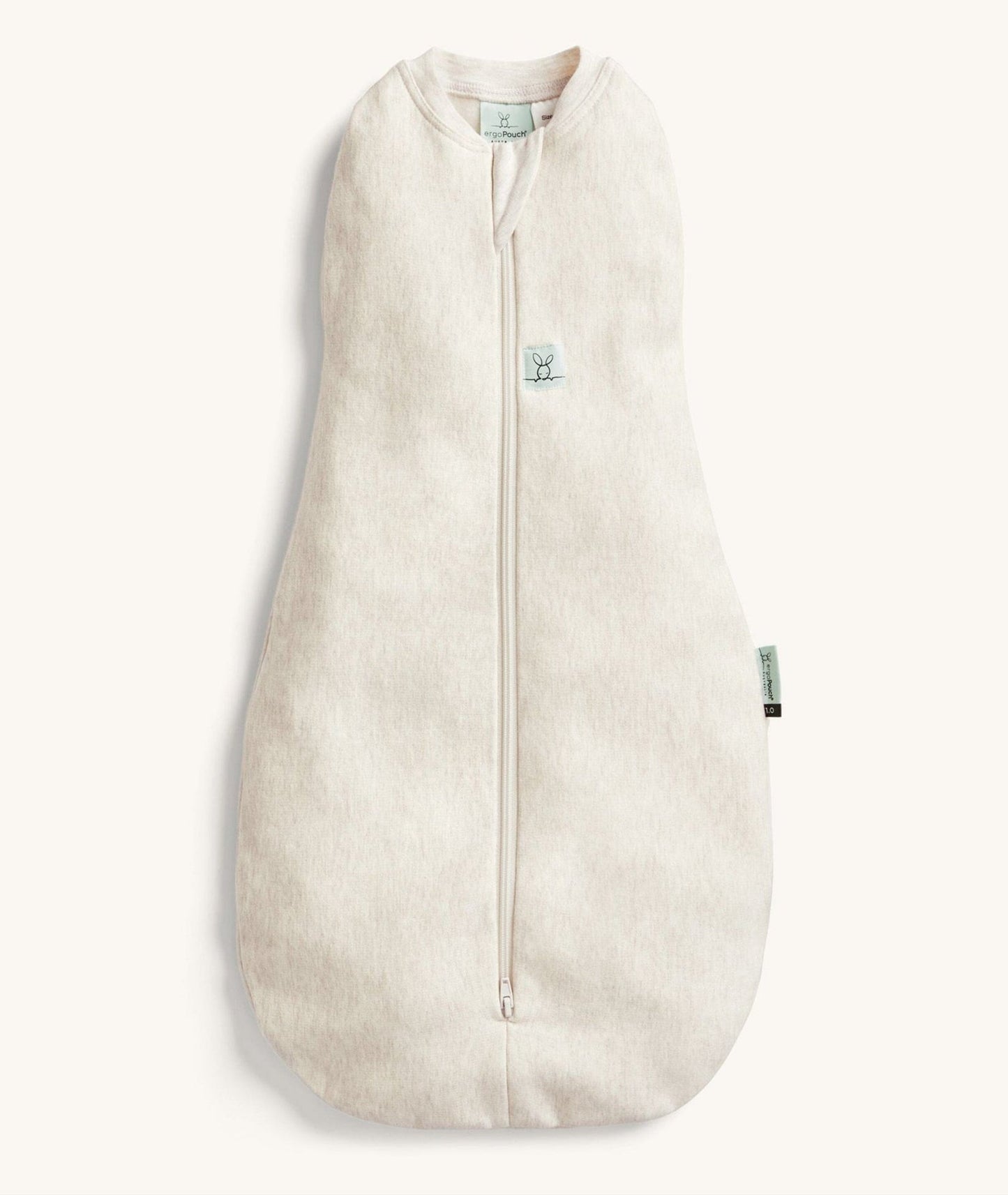 Ergopouch - Organic All Year Cocoon Swaddle Bag -Oatmeal Marle -1 Tog Sleeping Bag ErgoPouch - Australia 