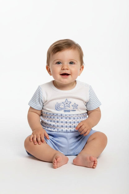 Premature Blue T-Shirt & Shorts Set - Play Time