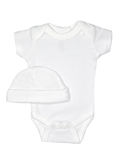 Classic White 4 piece set - Vest, Top, Trousers & Hat Outift Soft Touch 