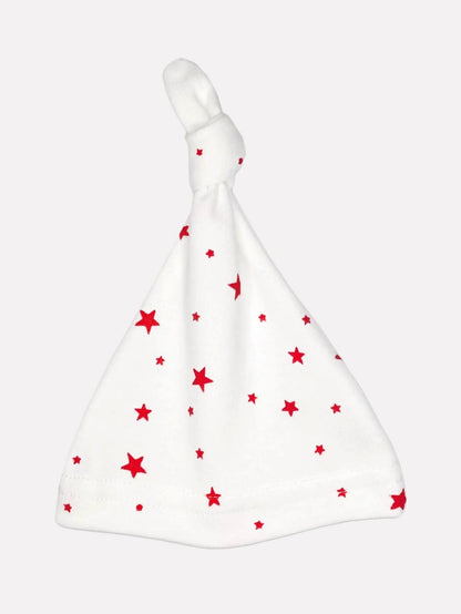 Red Stars Knotted Premature Baby Hat Hat Little Mouse Baby Clothing & Gifts 