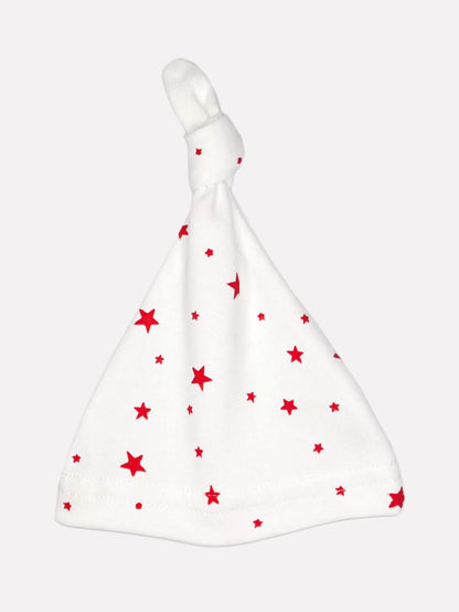 Red Stars Knotted Premature Baby Hat Hat Little Mouse Baby Clothing & Gifts 