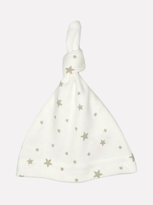 Cream Grey Stars Knotted Premature Baby Hat Hat Little Mouse Baby Clothing & Gifts 