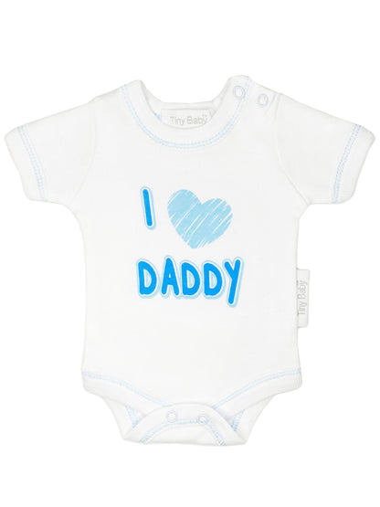 3 Pack Vests: I Love My Mummy & Daddy - Blue (3-5lbs & 5-8lbs) Set Tiny Chick 