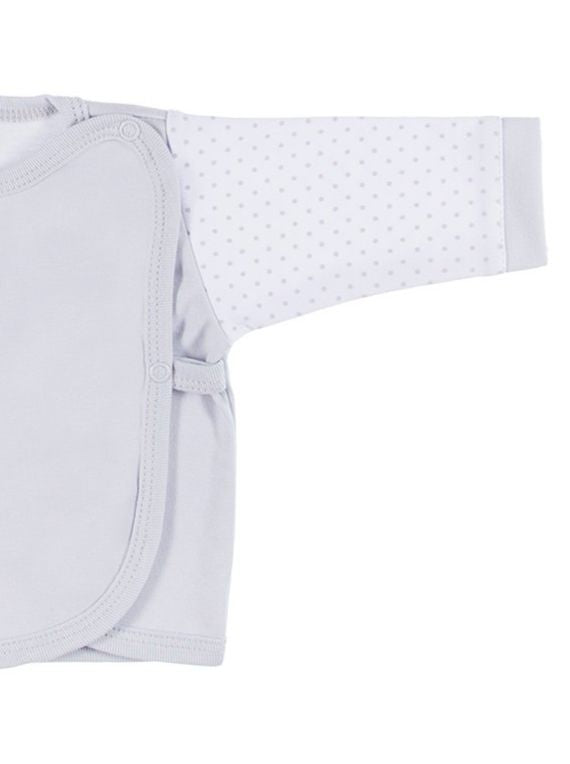 Early Baby Wraparound Top, Grey EEVI