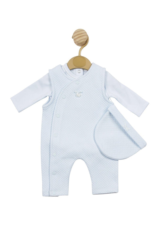 Blue Waffle Tiny Baby - Four Piece Set Outfit Mintini Baby 