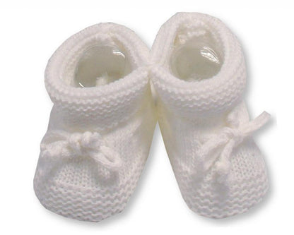White Knitted Booties
