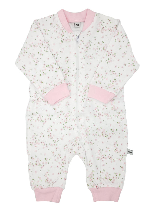 Ditsy Flower Print Footless Babygrow Sleepsuit / Babygrow Pippi 