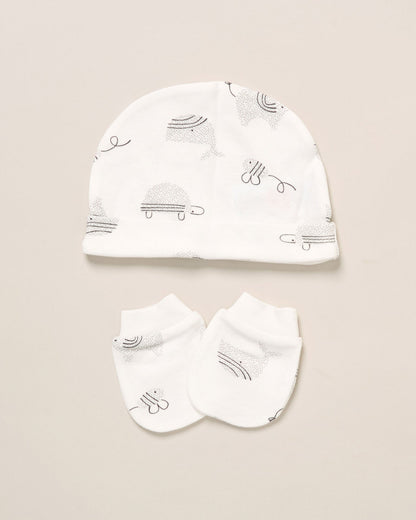 Monochrome Elephant 5 Piece Layette Set Set Rock a Bye Baby 