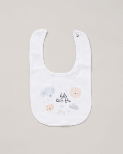 'Hello Little One Animals' 5 Piece Layette Gift Set. Set Rock a Bye Baby 