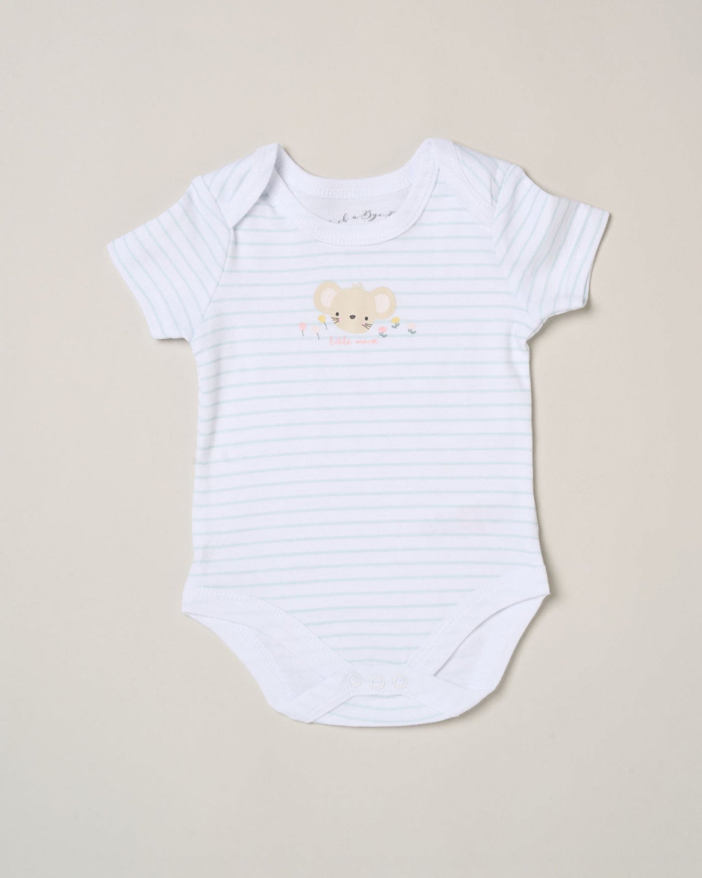 "Hello Baby" Mouse and Balloon 5 Piece Layette Gift Set - 3 sizes. Set Rock a Bye Baby 