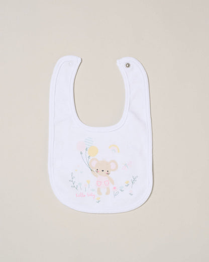 "Hello Baby" Mouse and Balloon 5 Piece Layette Gift Set - 3 sizes. Set Rock a Bye Baby 