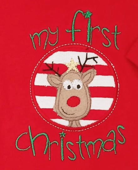 My First Christmas Premature Baby Bodysuit Bodysuit / Vest Little Lumps 