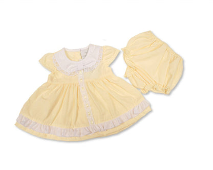 Premature "Lace and Bows" Dress Set Dress Tiny Chick 