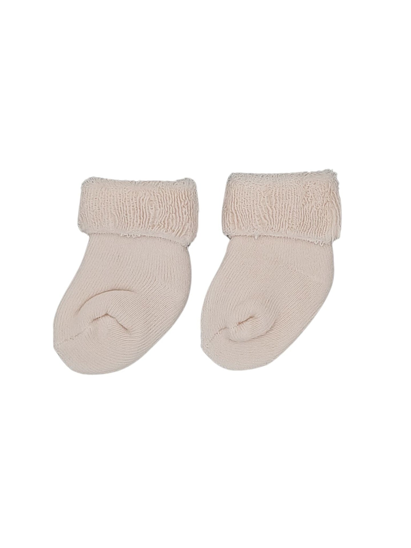 Taupe Towelling Stay-on Premature Baby Socks Little Mouse Baby Clothing & Gifts