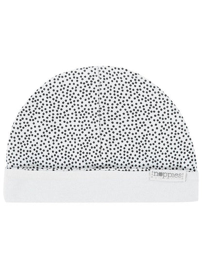White Polka Dot Hat - Reversible Hat Noppies 
