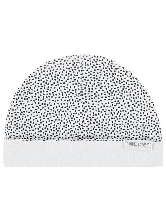 White Polka Dot Hat - Reversible Hat Noppies 