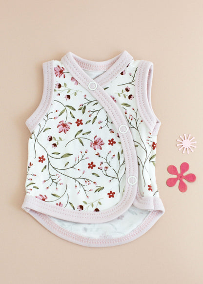 Blossom and Elephant Gift Box - Incubator Vest, Toy & Muslin Gift Set Little Mouse Baby Clothing & Gifts 