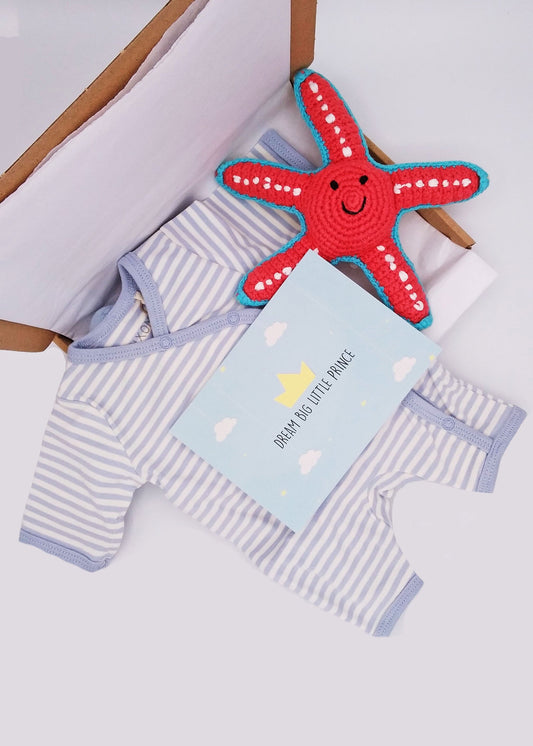 Summer Gift Box (Boy) - Sleepsuit, Toy & Optional Card Gift Set Little Mouse Baby Clothing & Gifts 