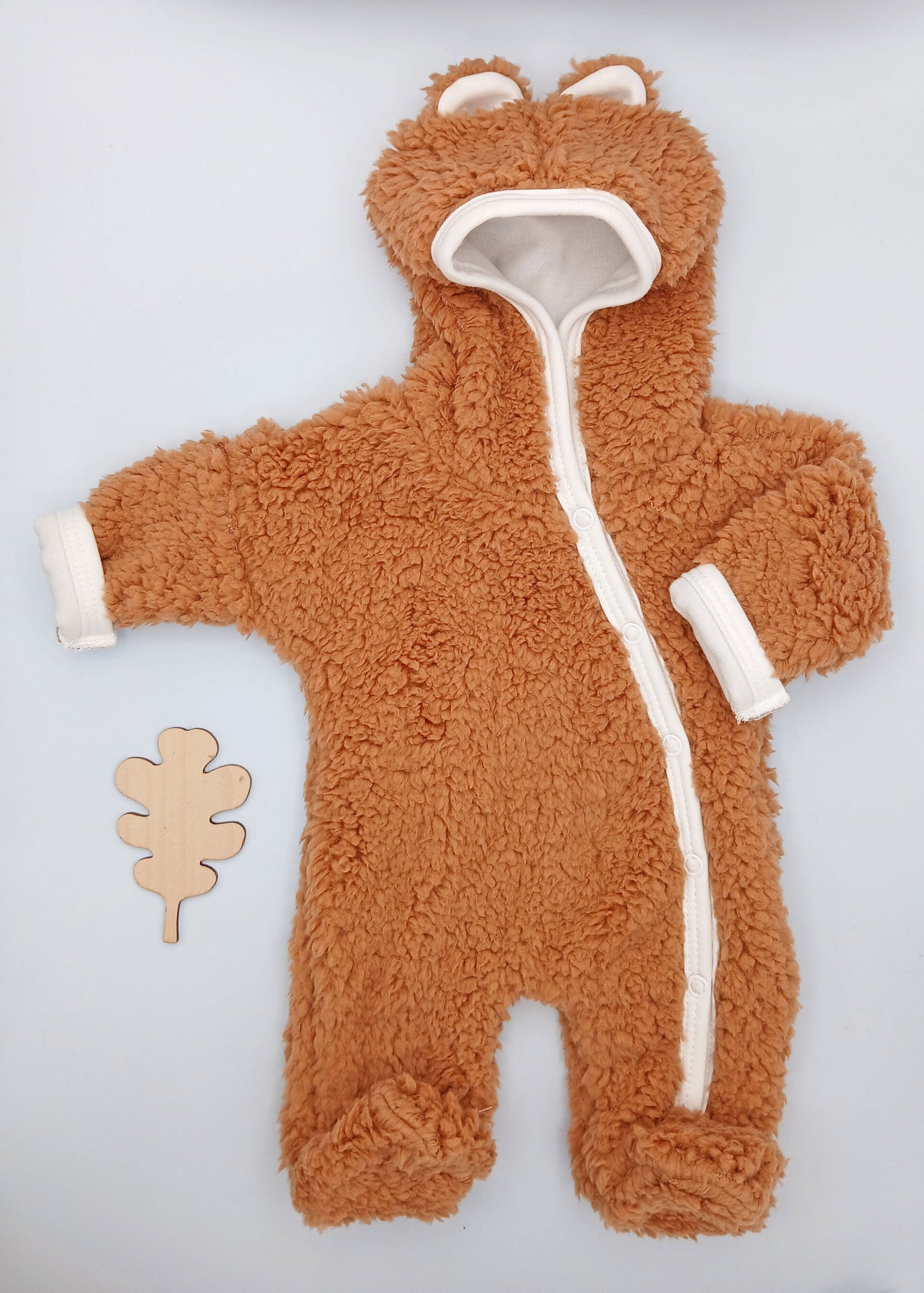 Brown Bear Pramsuit, Tiny Baby & Premature Tiny & Small