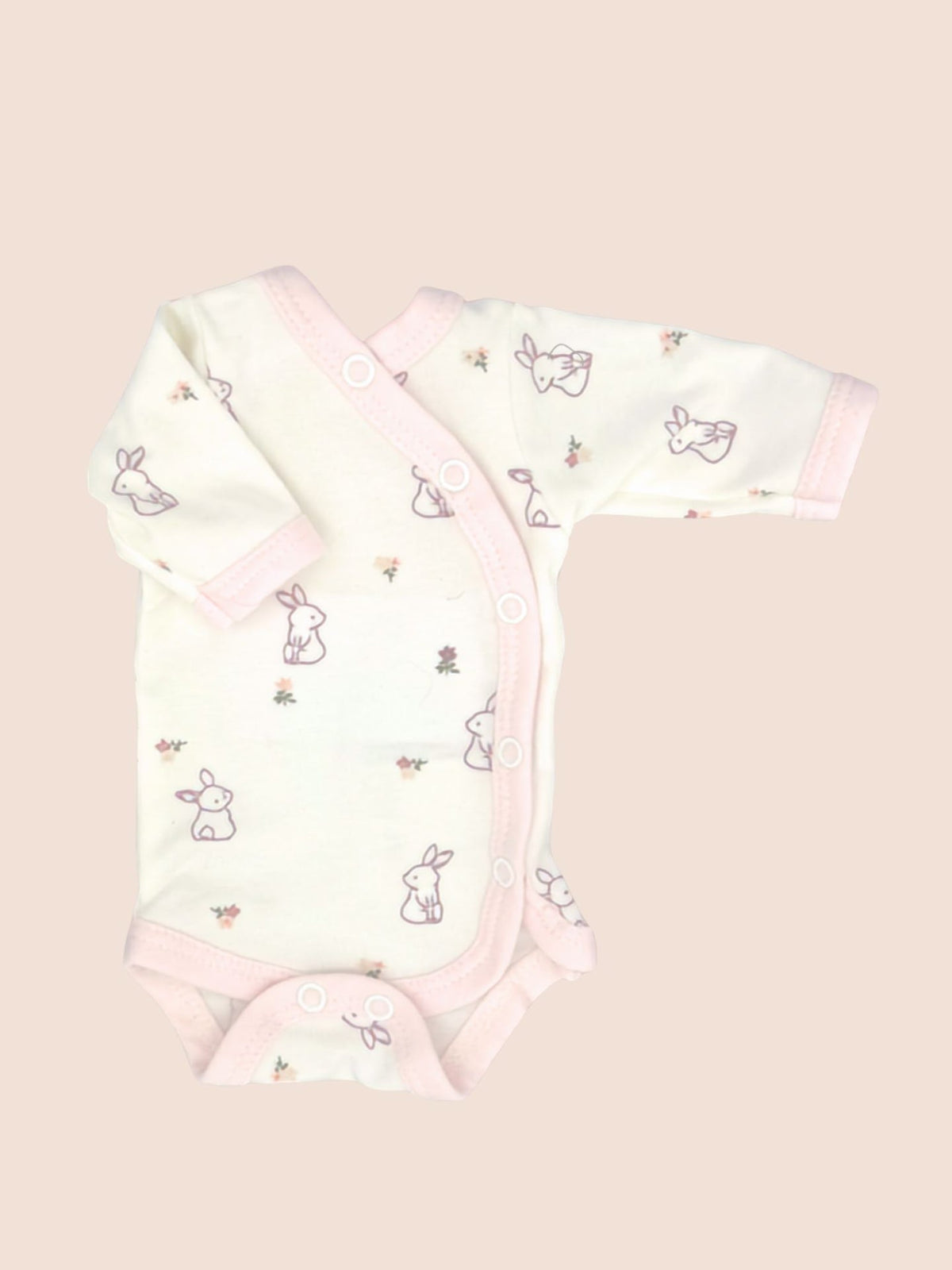 Premature Baby Girl Bodysuit, Flower Bunny Bodysuit / Vest Tiny & Small 