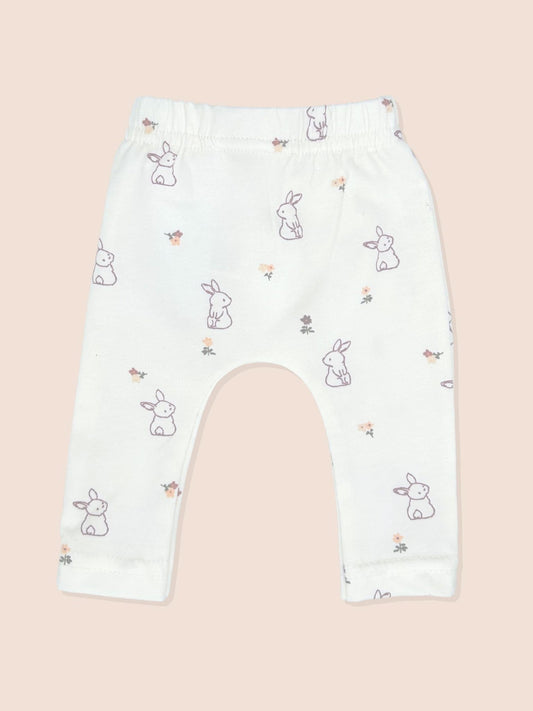Floral Bunny Leggings - 2 sizes Trousers / Leggings Tiny & Small 