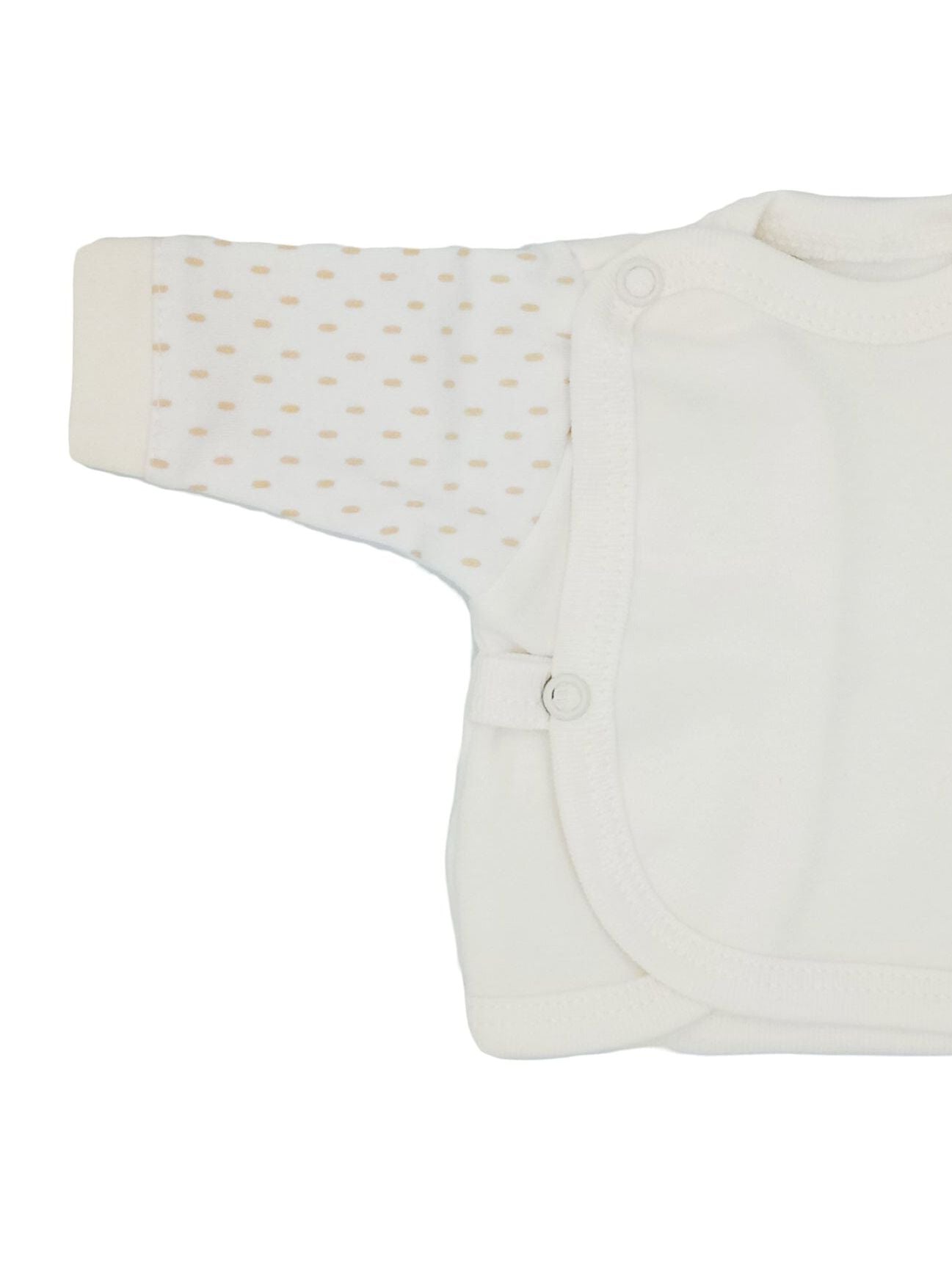 Early Baby Wraparound Top, Cream EEVI