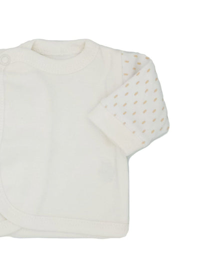 Early Baby Wraparound Top, Cream EEVI