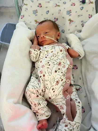 Sleepsuit for Premature Babies, Blossom Sleepsuit / Babygrow Tiny & Small 