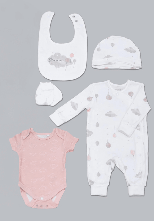 Organic 5 Piece Layette Set "Dream" Set HomeGrown Baby 