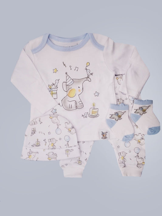 Elephant 4 Piece Gift Set Set Pure & Soft 