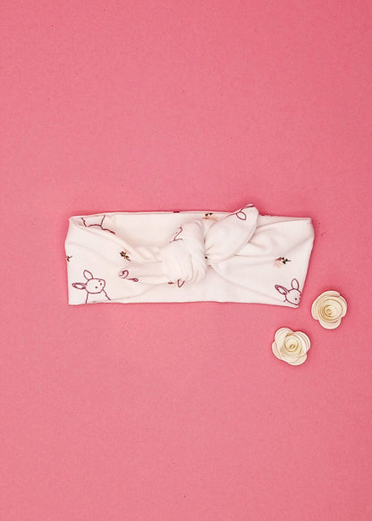 Premature Baby Headband, Floral Bunny Headband Tiny & Small 