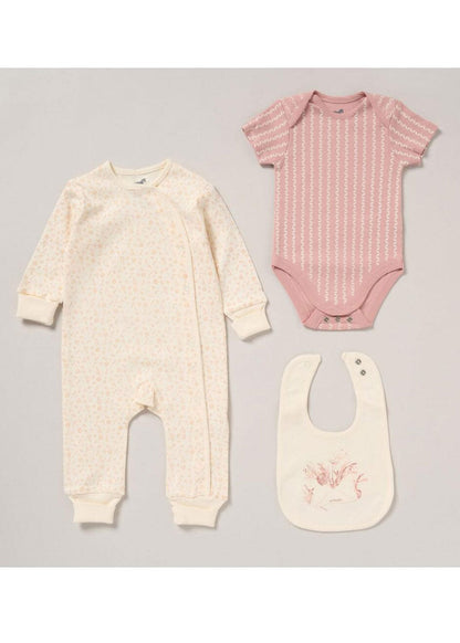 Flowers 3 Piece Layette Set Set Rock a Bye Baby 