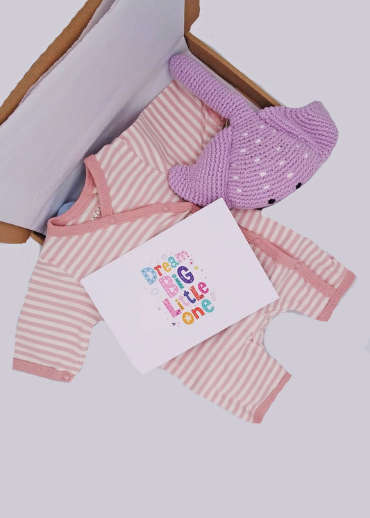 Summer Gift Box (Girl) - Sleepsuit, Toy & Optional Card Gift Set Little Mouse Baby Clothing & Gifts 