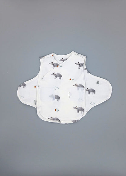 NICU Vest 2 Pack, Organic Cotton, Brave Badger & Clever Fox Bodysuit / Vest Little Dreamer 
