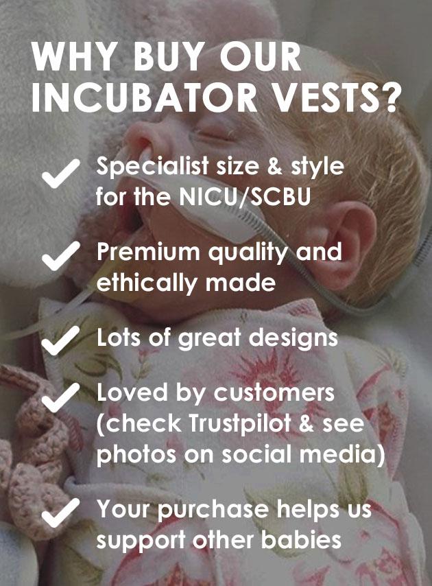 Premature Baby Incubator Vest - Red Bodysuit / Vest Little Mouse Baby Clothing & Gifts 