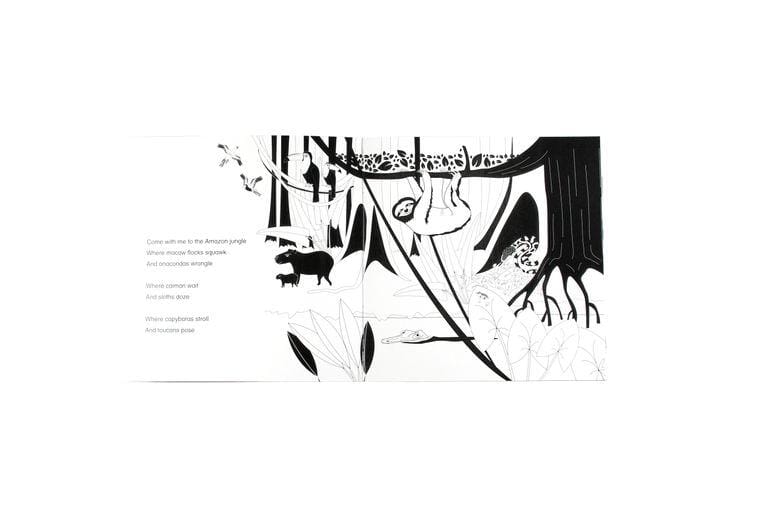 High Contrast Baby Book - Come Explore With Me Book The Little Black & White Book Project 
