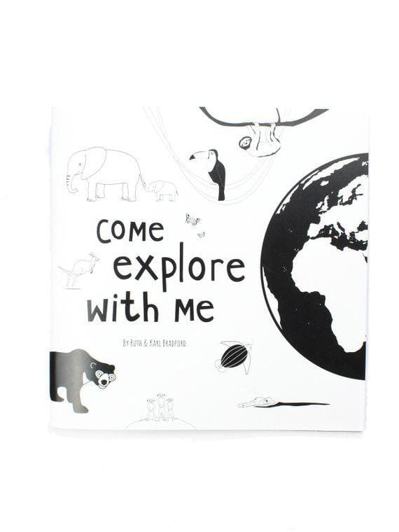 High Contrast Baby Book - Come Explore With Me Book The Little Black & White Book Project 