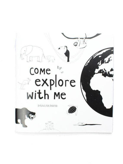 High Contrast Baby Book - Come Explore With Me Book The Little Black & White Book Project 