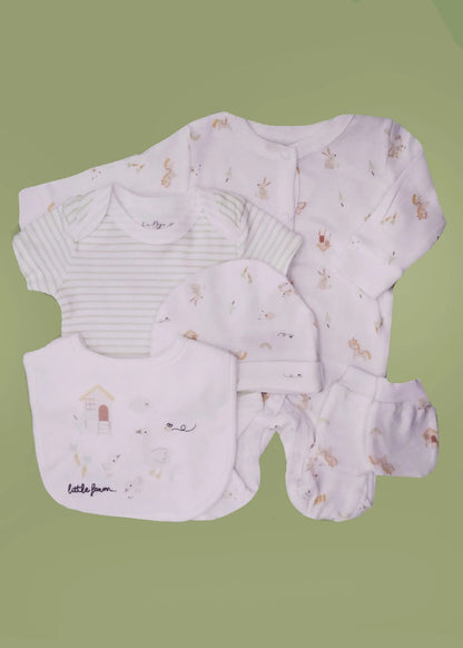 Little Farm layette gift set, packaged and ready to gift