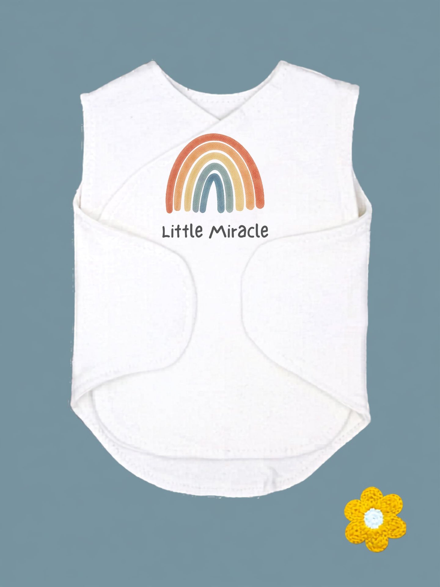 'Little Miracle' Incubator Vest With Velcro Closures Bodysuit / Vest Little Dreamer 