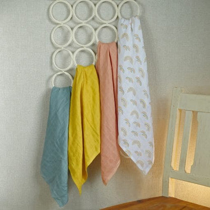 100% Pure Cotton Muslin - 70cm x 70cm - Muslin set by Muslinz 