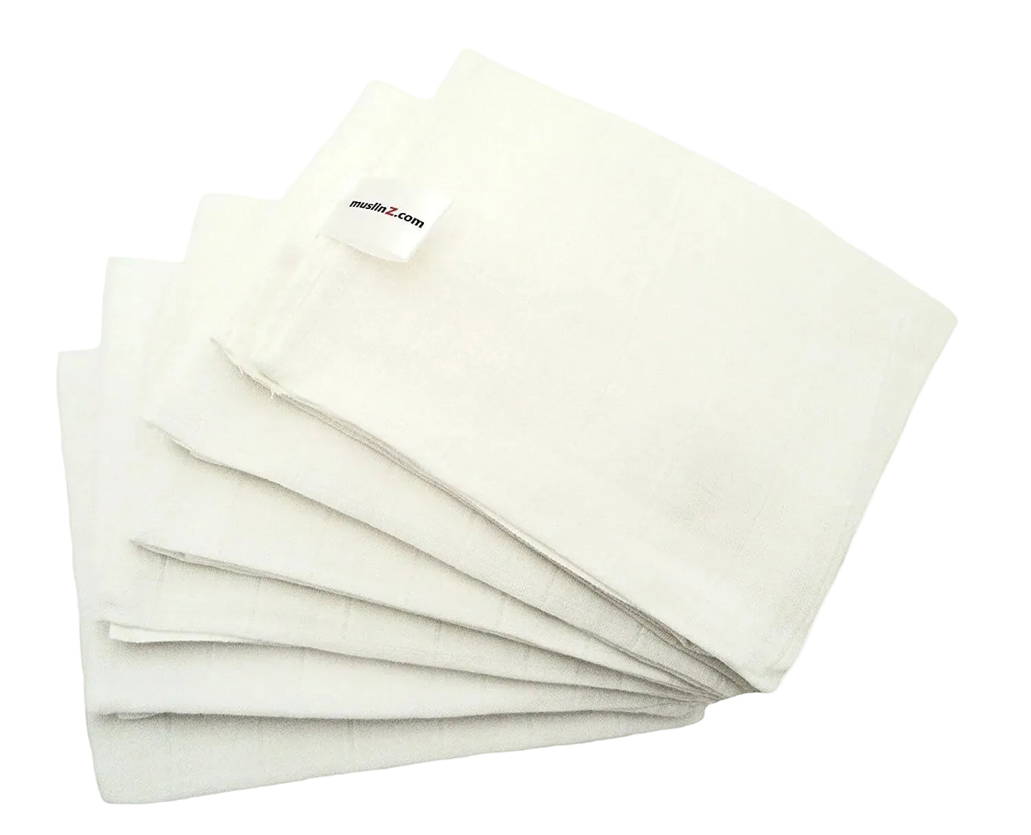 1 White Bamboo Organic Muslin - 70cm x 70cm Muslin Muslinz 